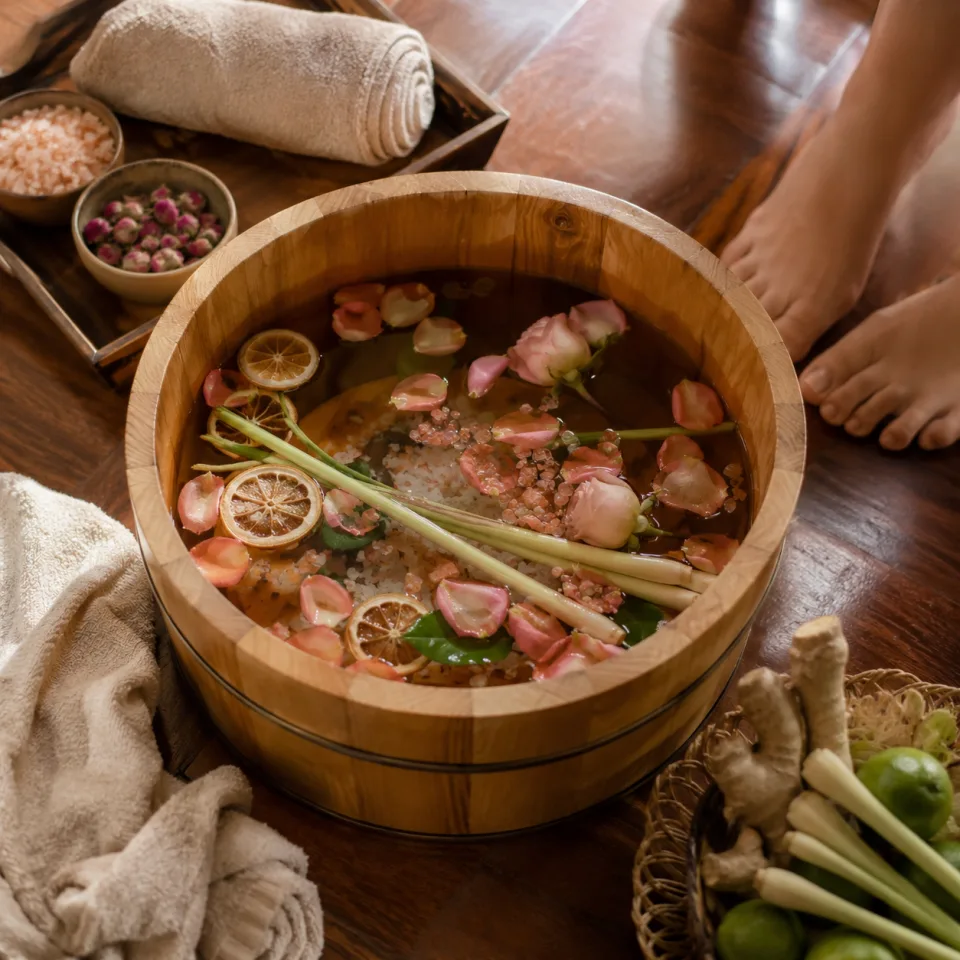 Ngâm chân thảo dược